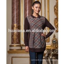кашемир длинный мода шаблон печати свитер для женщин